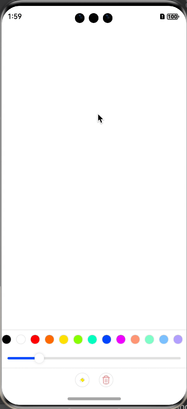 鸿蒙开发:简单自定义一个绘制画板_鸿蒙画布